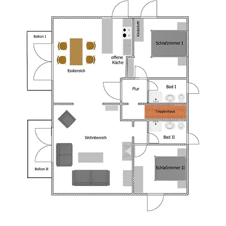 Διαμέρισμα Amrumbank Balkon *
